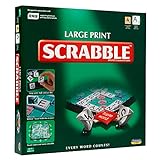 Ideal Großdruck-Scrabble: Extra Board mit klarem, großgedrucktem Text und Buchstaben-Kacheln | Spiele | Wort | für 2–4 Spieler | ab 10 Jahren, 11213, Grün, Brett: 37 cm x 37 cm/Spielsteine: 2,3 cm x