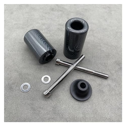 SKINII Frame Sliders Sturzschutz Motorrad Black&Carbon No Cut Sturzpads Absturzsicherung Für Kawasaki Für Ninja Für ZX6R Für ZX-6R Für ZX 6R 636 2005 2006 Sturzpads Motorrad(B)