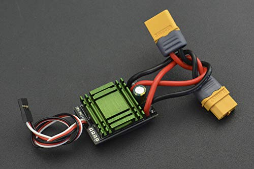 DFRobot 20A Bidirectional Brushed ESC Speed Controller Without Brake (XT60 Connector), 20A bidirektionaler gebürsteter Drehzahlregler ohne Bremse (XT60-Stecker)