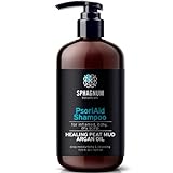 Neue Schuppenflechte Kopfhaut Shampoo – Natürliches Heiltorfbehandlung mit Arganöl bei Psoriasis, Dermatitis, Ekzem und Juckender Kopfhaut. 100% frei von Steinkohlenteer. 400ml