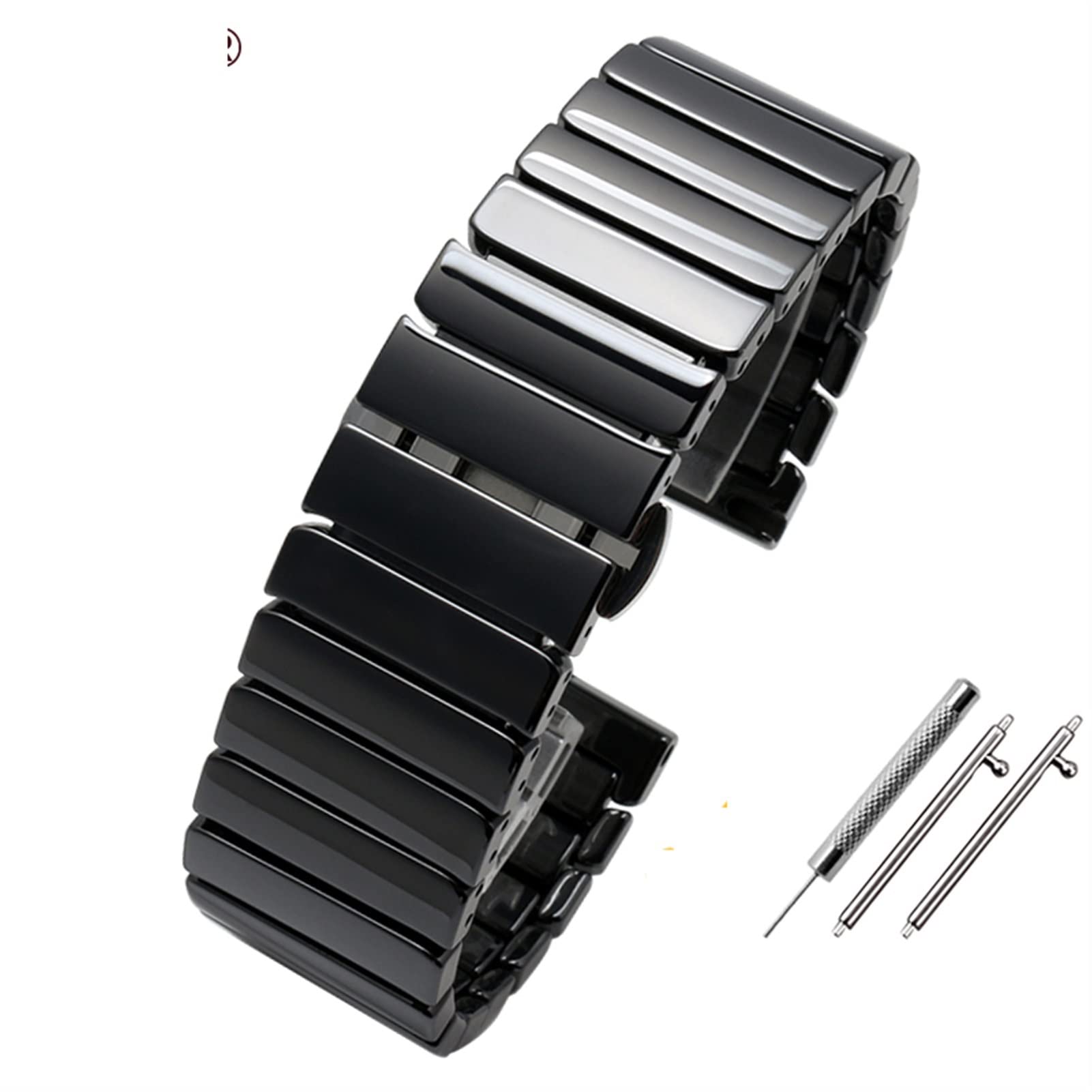 NEYENS Smartwatch-Armband, 20 mm, 22 mm, Keramik-Armband für Samsung Gear S2, S3, S4, Ersatzband für Huawei Watch 2 Pro GT2 Magic Bands, 22 mm, Achat