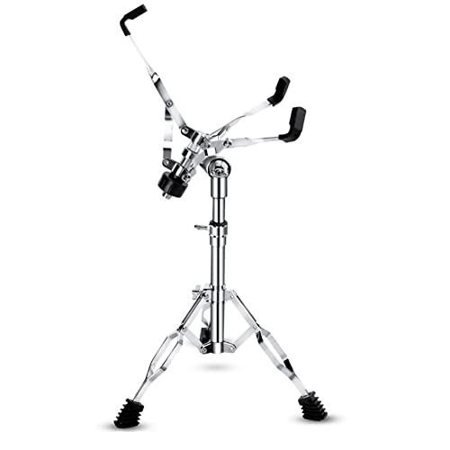 Glakyur Snare Drum Stand,Konzert Snare Drum Ständer Einstellbare Snare Stand Double Braced für 8 "-14" Drums,Stahl Zunge Drum