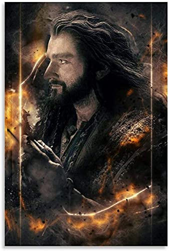 5D Diamant Painting Set FüR Erwachsene Und Kinder Thorin Oakenshield und Picture Modern DIY Diamond Painting Kristall Strass Diamant Stickerei GemäLde 15.7"x19.7"(40x50cm) Kein Rahmen