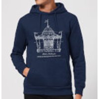 Mary Poppins Carousel Sketch Christmas Hoodie - Navy Blau - M - Marineblau