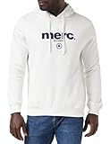 Merc of London Herren Kapuzenpullover PILL, Hooded Sweatshirt, Einfarbig, Weiß (White), M