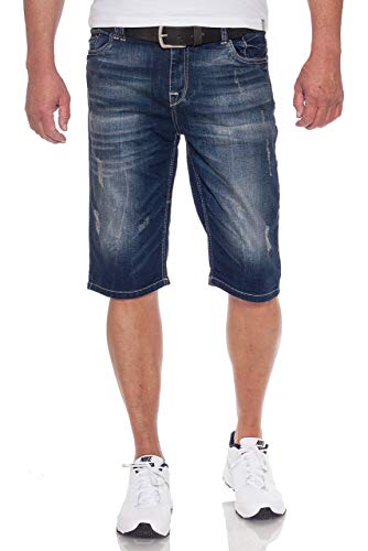 Cipo & Baxx Herren Jeans Shorts Dark Blue Used, Größe:W31