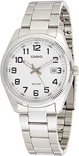 CASIO Herren-Armbanduhr Analog Quarz Edelstahl MTP-1302D-7B