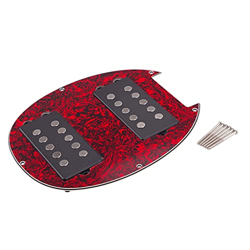 E-Gitarren-Board, Schlagbrett, Metall, Humbucker mit HSH-Tonabnehmer, vorverdrahtet, vorverdrahtet, Alnico für Strat, vorverdrahtetes Schlagbrett, Hsh Humbucker-Rückplatte mit