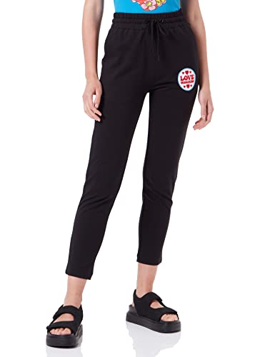 Love Moschino Womens Jogger in 100% Cotton Fleece Lässige Hose, Black, 42