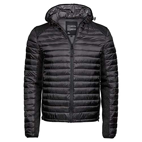 TeeJays - Herren Winterjacke 'Aspen Crossover' / Black/Black Melange, L