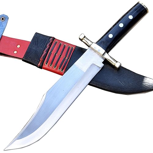 THE NEPAL Survival Bowie – Jagd- und Campingmesser mit 30 cm langer Klinge – robustes Messer – echtes funktionierendes Bowie-Messer