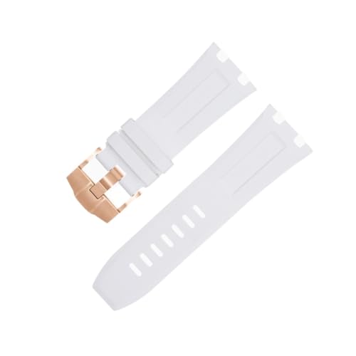 IOTUP AP Armband für Audemars und Piguet Belt 15710/15703, nicht Qucik Release 28 mm, natürliches Fluor, weiches FKM-Gummi-Armband, Zubehör, Uhrenarmband, 28MM, Achat