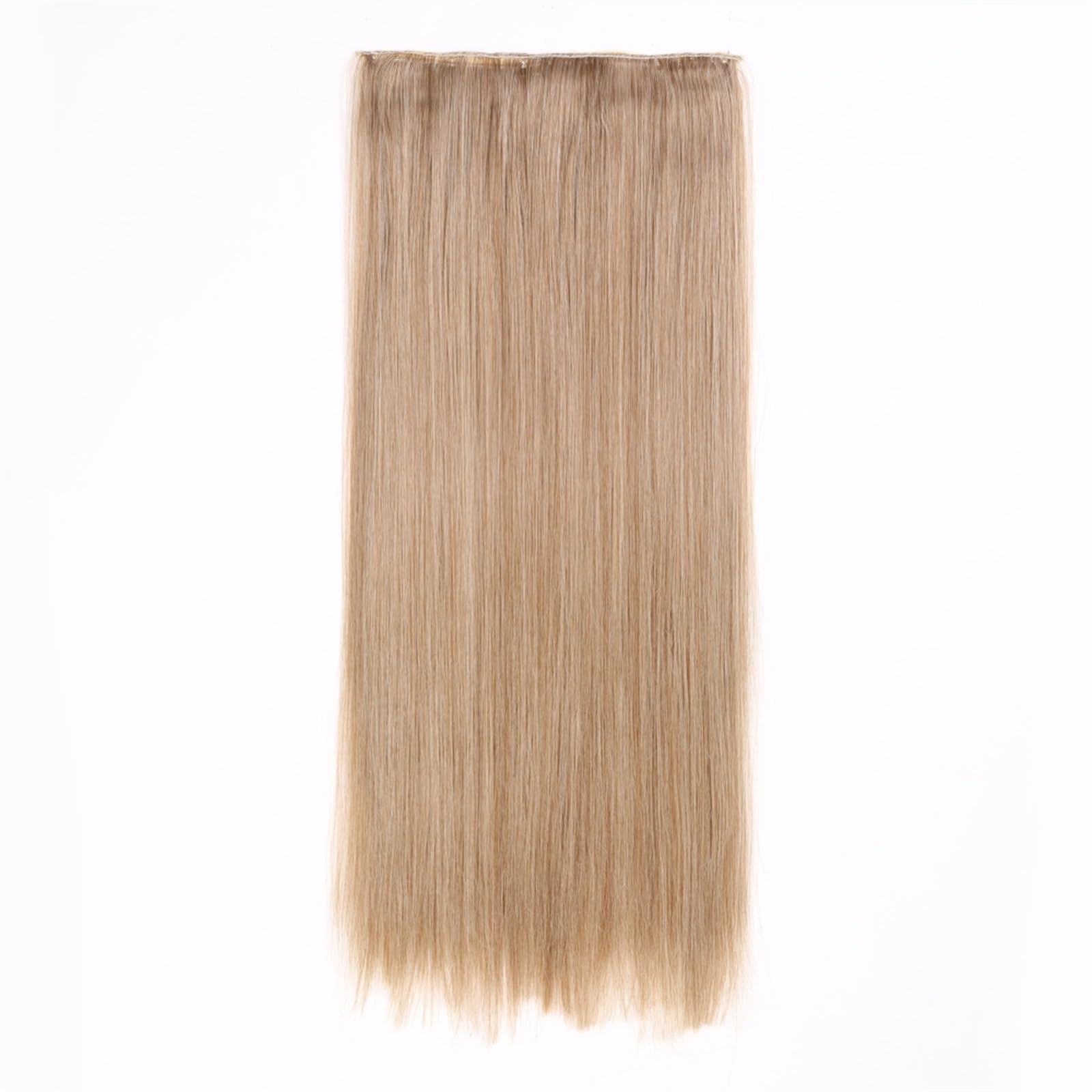 Clip-in-Haarverlängerungen Clip-in-Kunsthaarverlängerungen, 5 Clip-in-Haarverlängerungen, lange, glatte Frisur, Haarteil, Schwarz, Braun, Blond, 61 cm, Kunsthaar for Frauen Clip-in-Haarverlängerungen