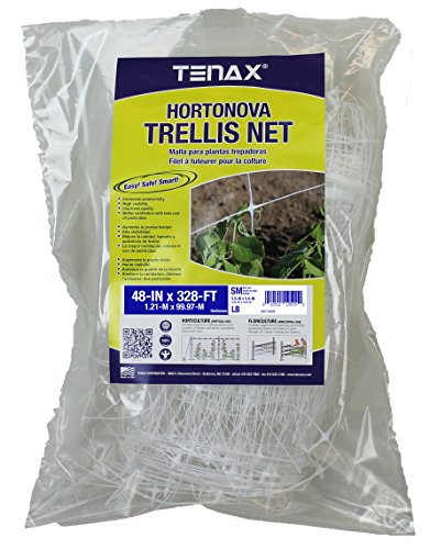 Tenax 100521793 Hortonova SM Pflanzengitternetz, 121,9 cm x 328 m, Weiß