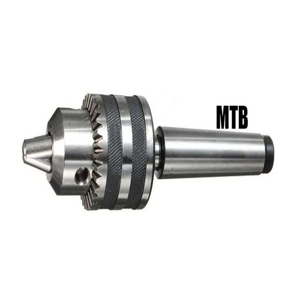 KhUKhu 1 Stück 5/8 Schaft MT1 MT2 Schaft Bohrfutter 0,5–13 mm 3–16 mm Hochleistungs-Kegeldorn-Fräswerkzeug (Größe: MTB2–0,5–13 mm)