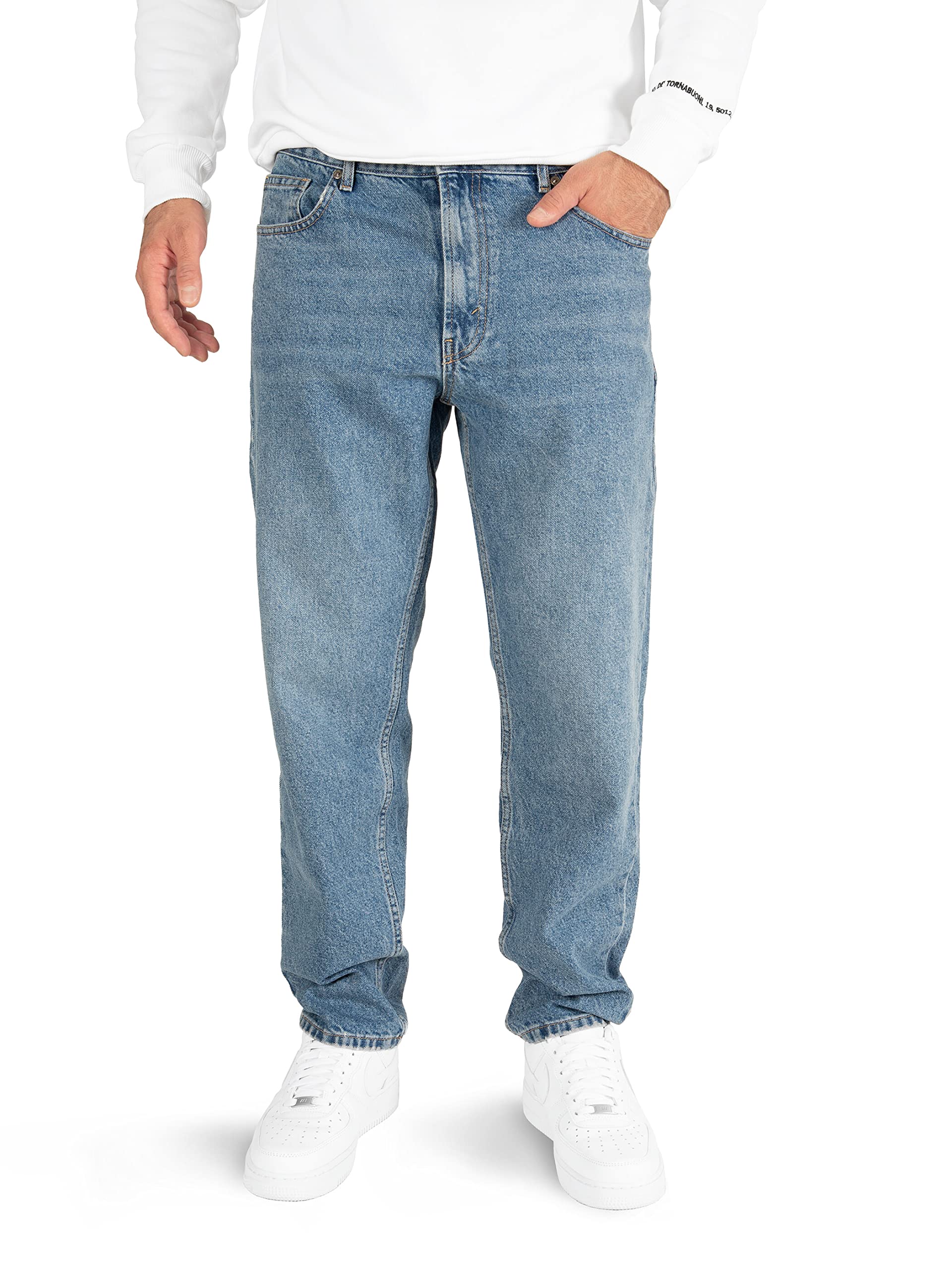 WOTEGA Thor - Jeans Herren Hose - Männer Jeanshose - Denim Baumwolljeans Reine Bauwolle, Blau (Blue Horizon 183929), W33/L34