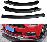 Auto Frontspoiler Lippe Splitter für Ford Mustang 2015 2016 2017, Auto Frontstoßstange Lippe Spoiler Diffusor, Auto Frontlippe Antikollisionsschutz Bodykit,A/B