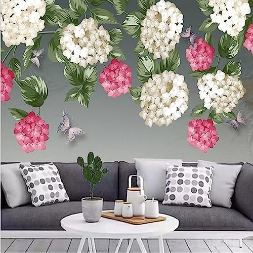 XLMING Frische Rustikale Handgemalte Blumen 3D Tapete Home Dekoration Wohnzimmer Sofa Schlafzimmer Tv Hintergrund Wand-150cm×105cm