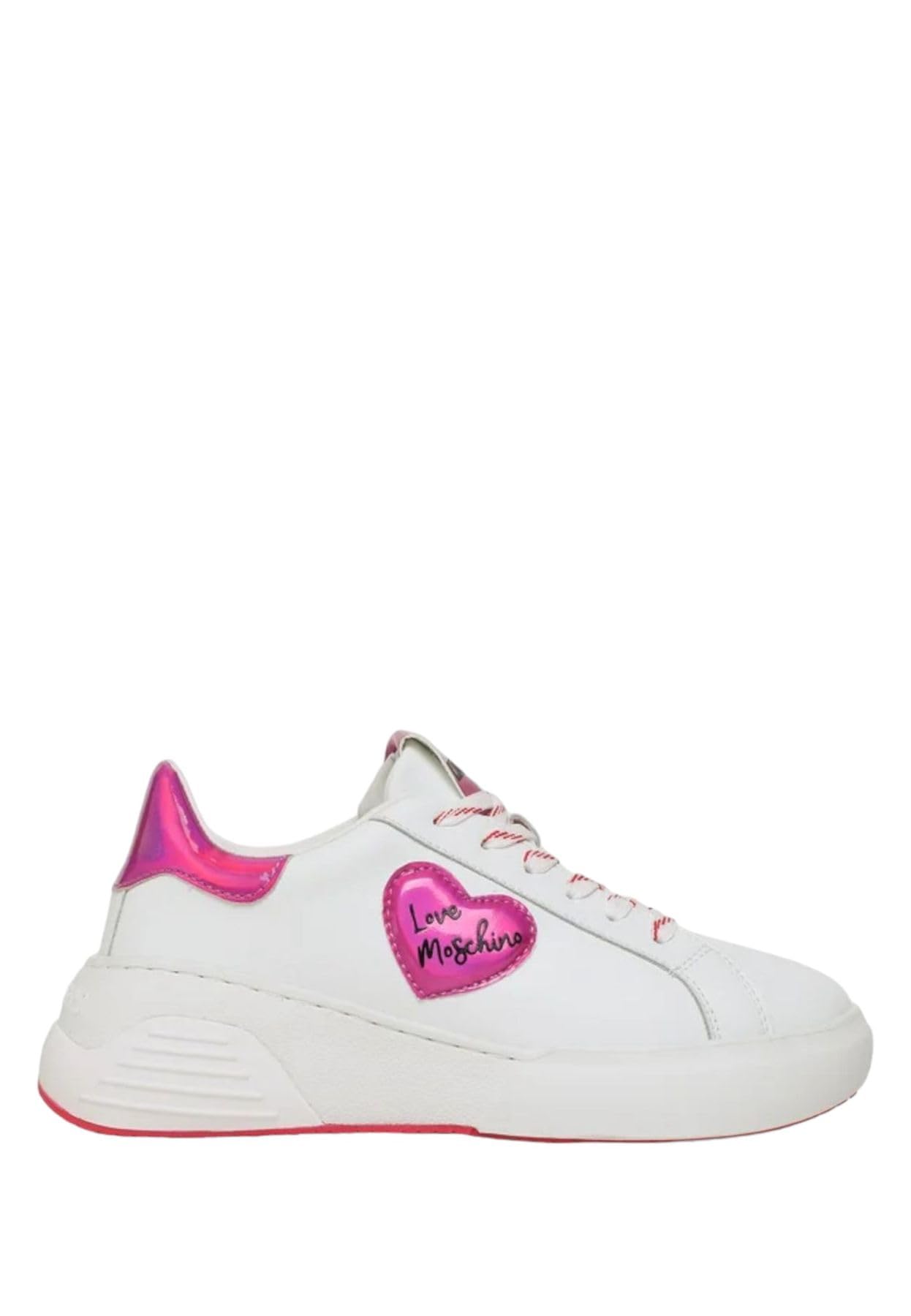 Love Moschino Damen Sneaker, Weiß, 37 EU