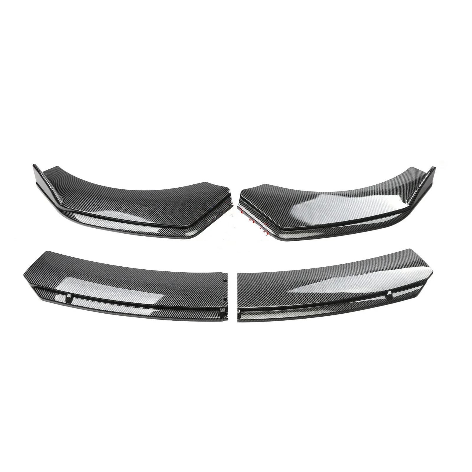 Frontspoiler Lippe Für A4 Für A5 Für A6 S4 S5 Auto Front Körper Stoßstange Spolier Lippe Kinn Diffusor Splitter Air Dam Kit Schutz Schutz Abdeckungen Frontstoßstange Spoiler(Carbon Fiber)