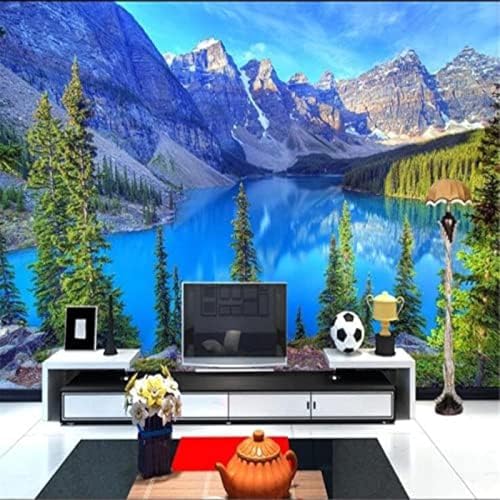 XLMING Cartoon Handgemalte Himmel Wald Baum Hirsch Kinderzimmer 3D Tapete Wohnzimmer Sofa Schlafzimmer Esszimmer Home Dekoration Wand-250cm×170cm