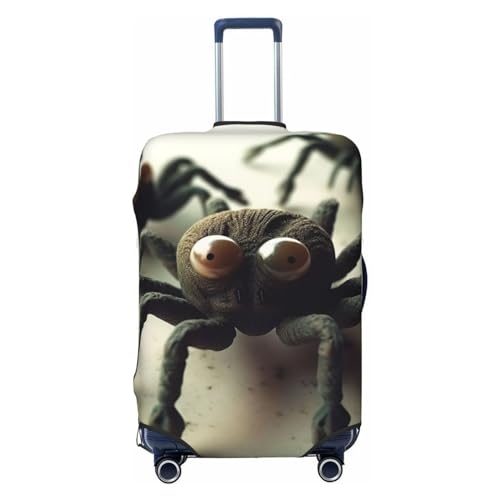 CSGJMYGS Funny Spider Gepäckhüllen für Koffer, waschbar, modisch, dehnbar, kratzfest, passend für 45,7 - 81,3 cm Gepäck, XL, Schwarz, XL, Schwarz , XL