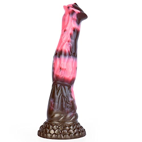 YZBBSH Pferd Dildo Realistischer Silikon Dildo 28.5 CM Analdildo mit Starkem Saugnapf, Tierdildo Monster G-Spot Prostata Massage Sex Spielzeug für Frauen Männer