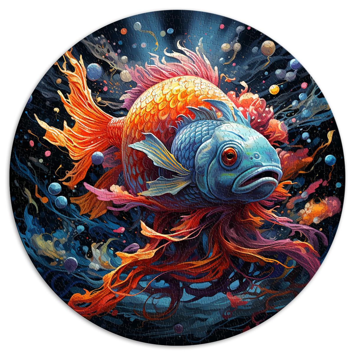 Puzzles Geschenke Spielzeug Fische buntes 1000-Teile-Puzzle für Erwachsene 67,5 x 67,5 cm Puzzlespiel Jedes Teil ist einzigartig - anspruchsvolles, unterhaltsames Familienspiel