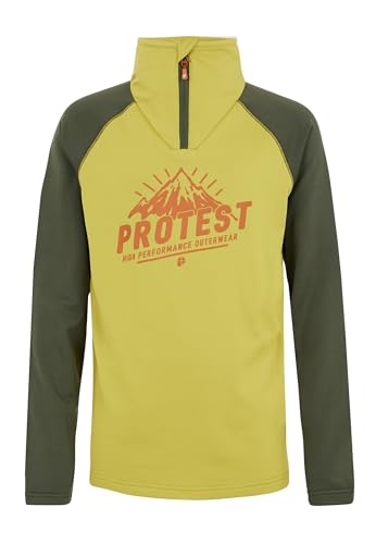 Protest Boys Oberteil Mit 1/4 Reißverschluss PRTSKIP JR 10K Wasserdicht Und Atmungsaktive Elastischer Stoff Spiltpea Green 176