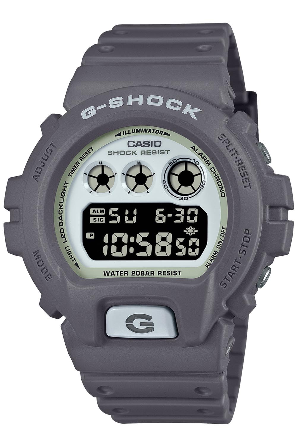 Casio G-Shock DW-6900HD-8JF [G-Shock Hidden Glow Series], Silber, Modern, Silber, Modern, silber, Modern