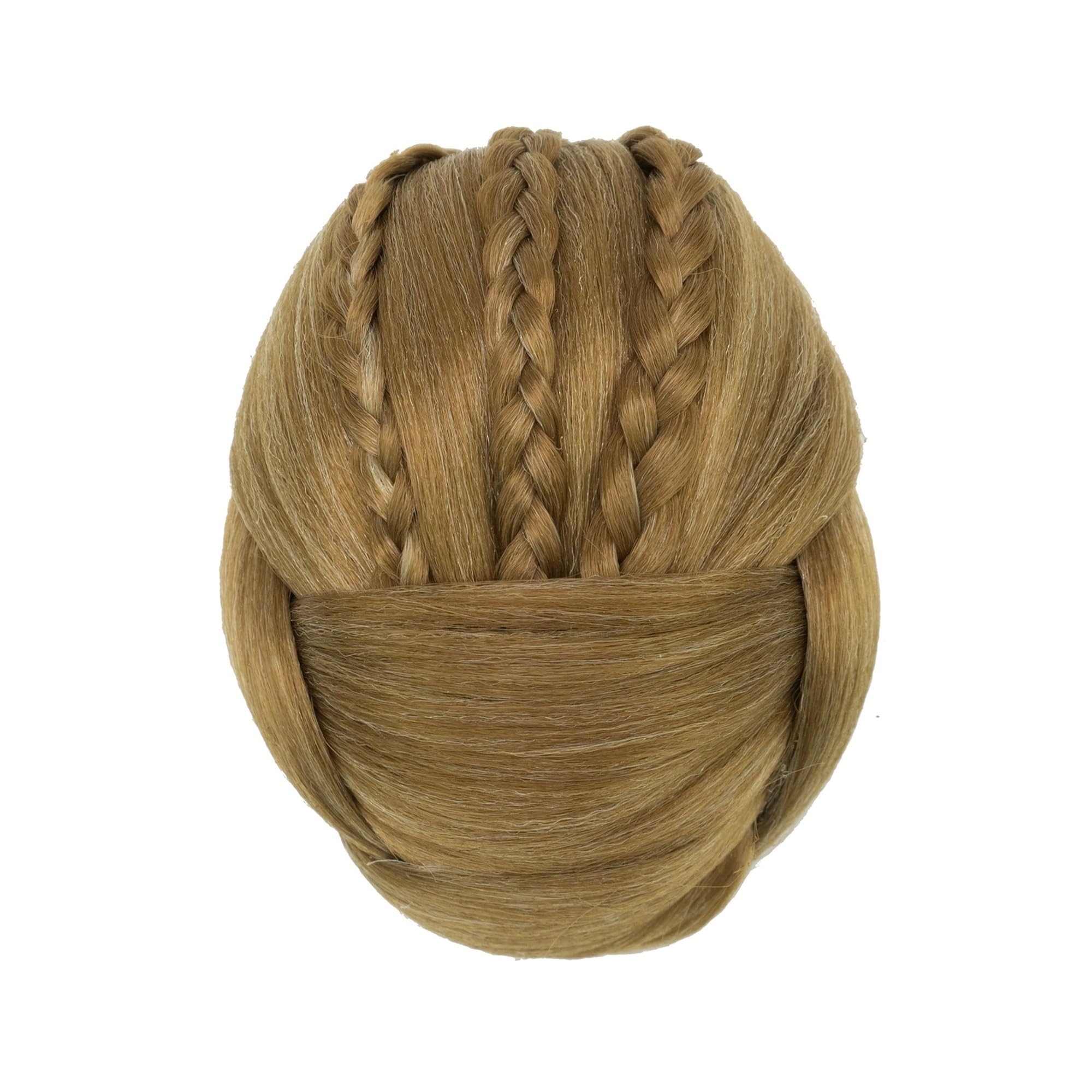 Haarteile Haarknoten Kunsthaar, geflochtenes Haar, Chignon, Clip-In-Haarknoten, Donut-Rollen, Zubehör for Frauen Brötchen Haare(Mix Copper)