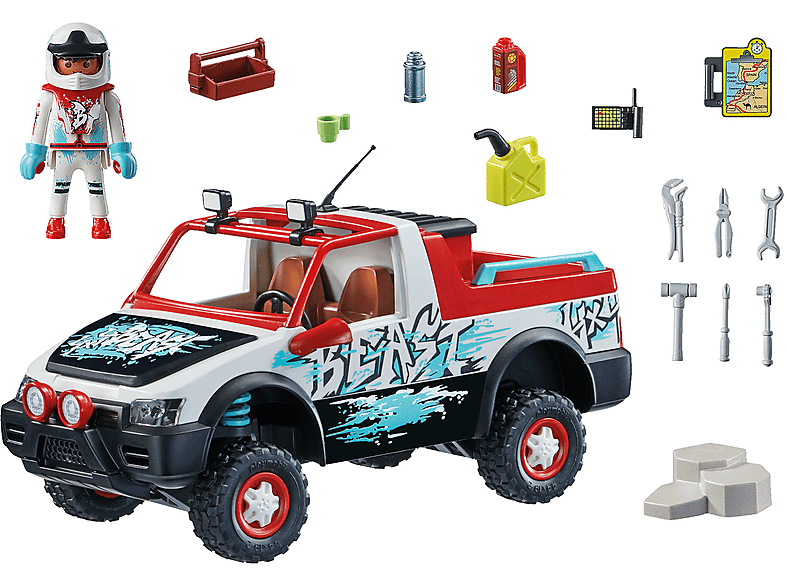 PLAYMOBIL 71430 Rally-Car Spielset, Mehrfarbig