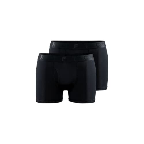 Craft - Core Dry Boxer 3-Inch 2-Pack - Kunstfaserunterwäsche Gr L schwarz