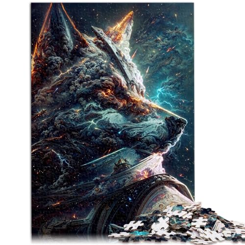 Puzzle, Lernspiele, Space Wolf, 1000-teiliges Puzzle, Holzpuzzle, Spielzeug, Puzzle, Lernspiele, Stressabbau-Puzzle, 1000 Teile (50 x 75 cm)