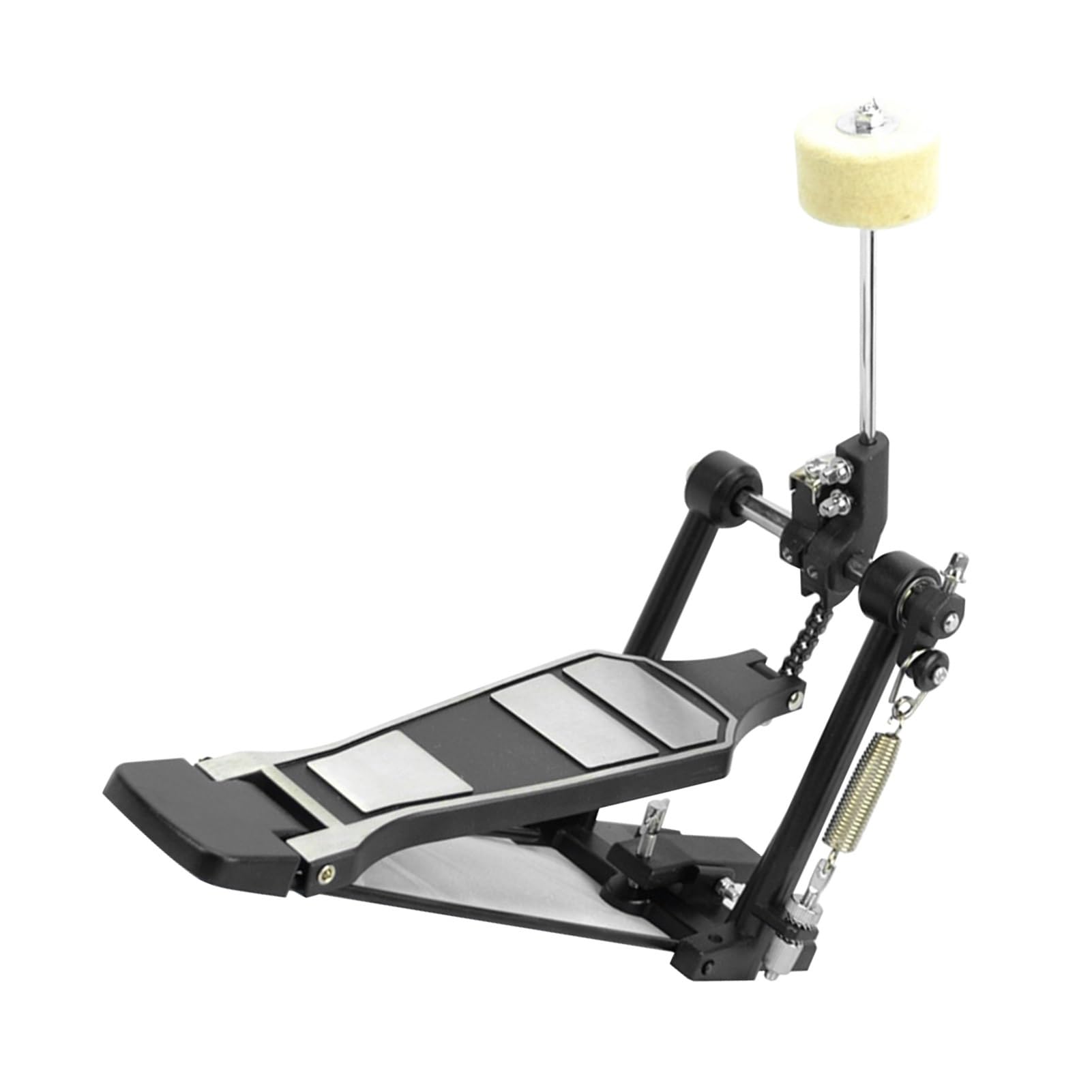 Schlagzeug pedal Üben Sie Tragbares Universal-Doppelketten-Step-On-Hammer-austauschbares Bassdrum-Pedal-Zubehör