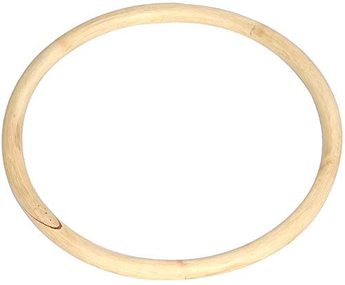 G-LIKE Wing Chun Rattan Ring - Traditionelle Chinesische Kampfkunst Wing Tsun Kung Fu Tai Chi Trainingsring Natürliches Holz Krafttraining Fitness für Beine – Innendurchmesser 35cm (Naturfarbe)