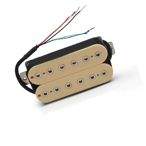 5 Humbucker Pickup Double Coil E-Gitarre Bridge Pickup Schwarze Gitarrenteile Warmer Klang e gitarren tonabnehmer (Color : Bridge 52MM)