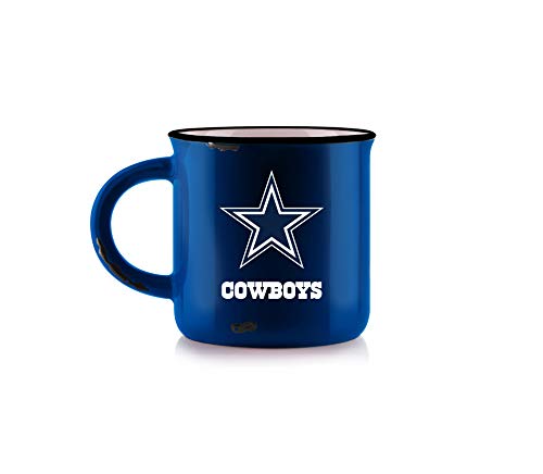 Duck House NFL Dallas Cowboys Unisex Vintage Style Bone China Becher Vintage Bone China Becher Blau 340 ml