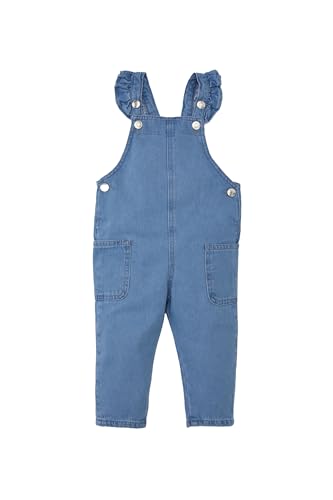 DeFacto Denim Overall für Baby Mädchen niedliche Jean Latzhose- bequemer Jumpsuit und Overall für kleine Mädchen süße Overalls & Jumpsuits
