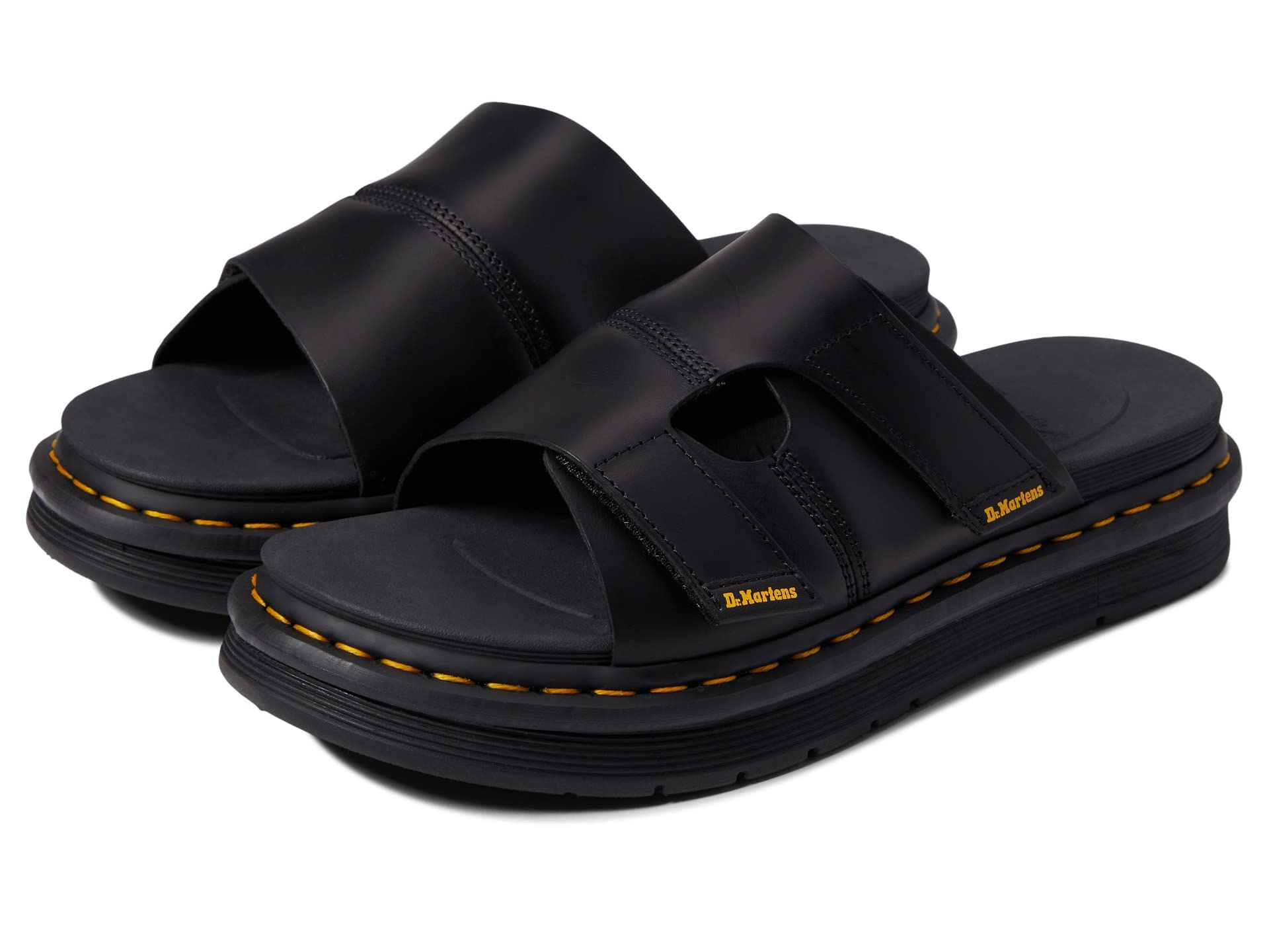 Dr. Martens Herren Slides, Black, 45 EU