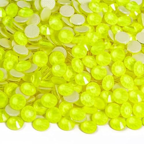 Bulk Flatback Strasssteine, Kristall Hotfix, 1440 stücke Glitter Neon Hot Fix Strass Strass Diamant DIY Nähzubehör Kristalle Diamantes(Citrine,SS16)