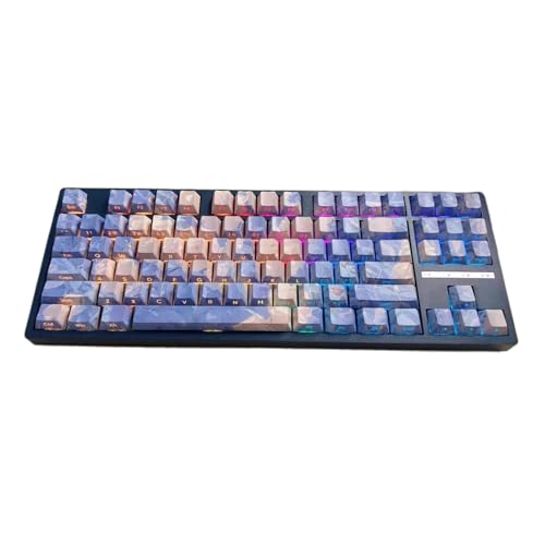 Flower Double Shot PBT-Tastenkappen, 135 Tasten, Seitendruck, Hintergrundbeleuchtung, Farbsublimation, Tastenkappe für mechanische Tastaturen, PBT-Tastenkappen mit Hintergrundbeleuchtung