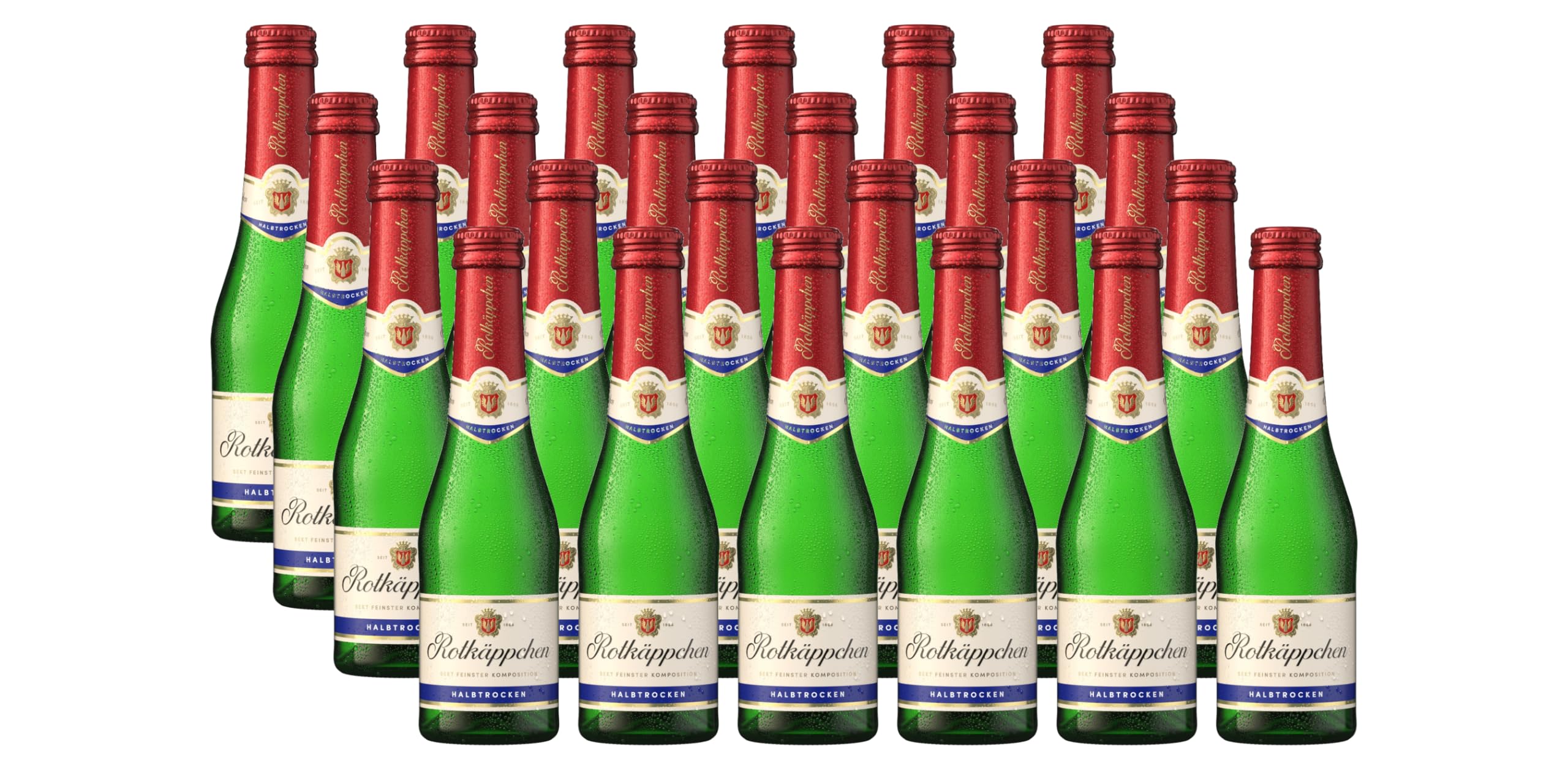 Rotkäppchen Sekt Halbtrocken (24x0,2l) - prickelnder Klassiker im praktischen Kleinformat