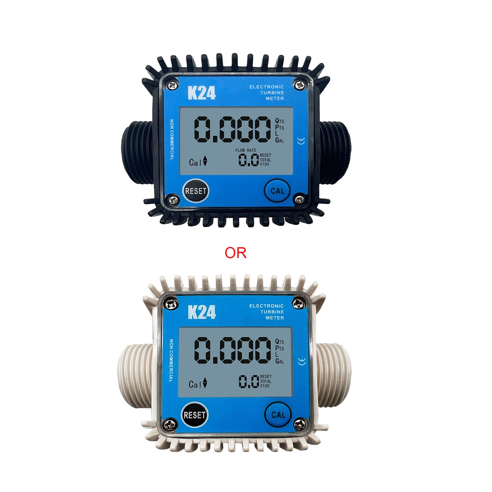 Flüssigkeits-Durchflusssensor, Messgerät für Kraftstoffwasser, 10–120 l/min, DN25, elektronischer Durchflussmesser, batteriebetrieben (nicht im Lieferumfang enthalten)