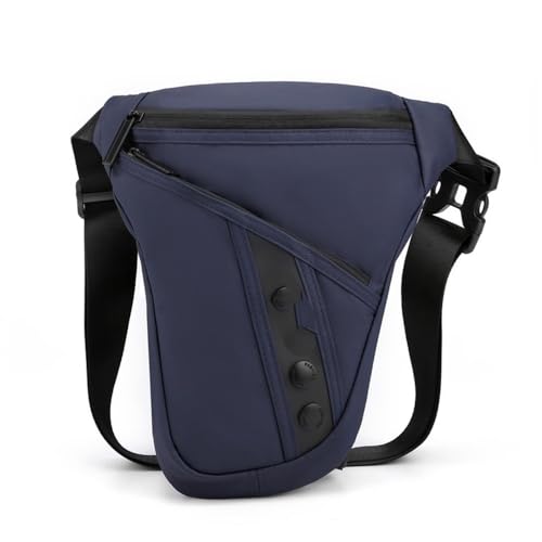 Motorrad Beintasche wasserdichte Beintasche for Herren, Nylon, Motorrad, multifunktionale Umhängetasche, Gürtel, Hüfttasche, Motorrad-Rucksack, Geldbörsen Motorrad Tasche Bein(A)