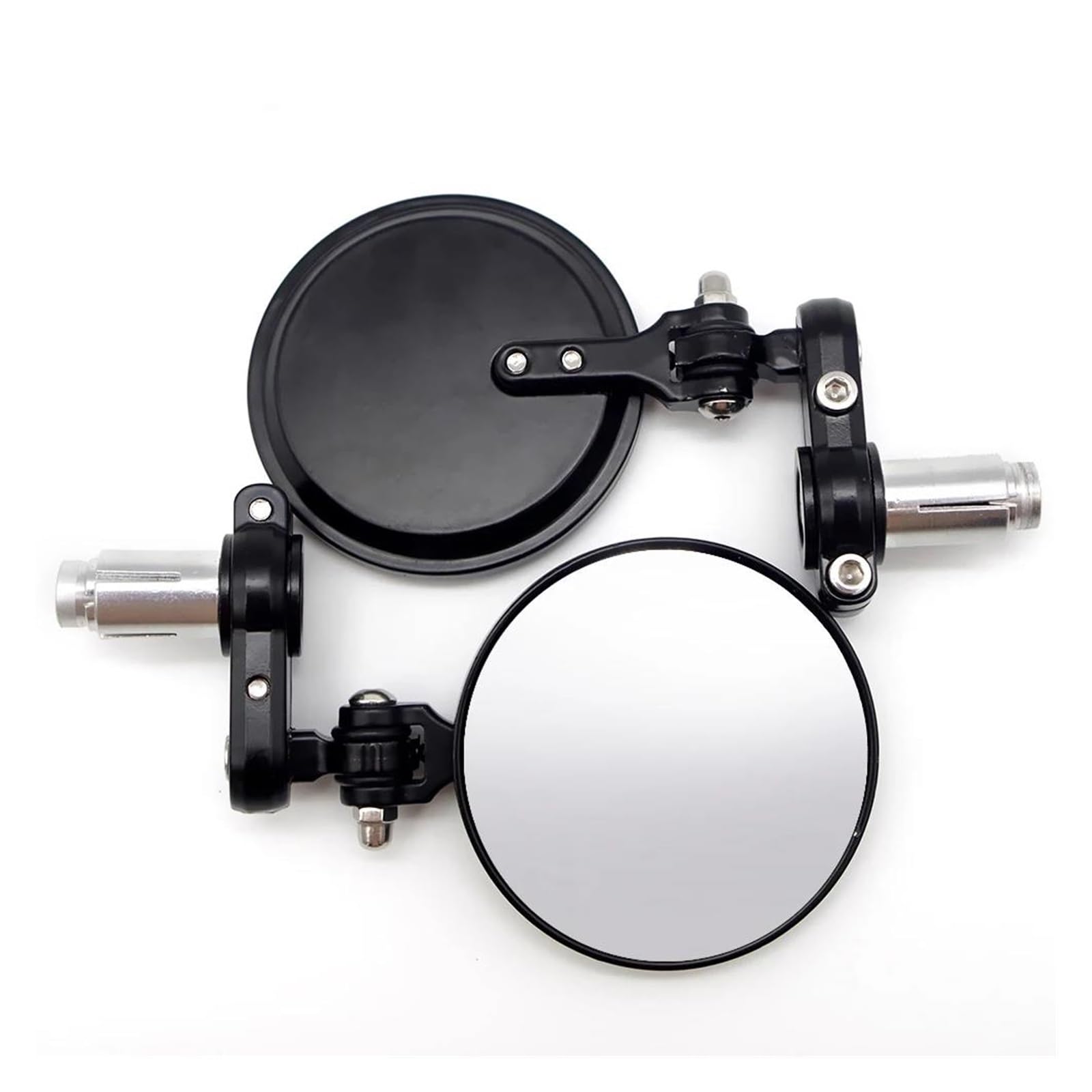 Für KAWASAKI Ex650 Z1000Sx Zx9R Er6N Z750 Für Vulcan S 650 Zr7 Für Vn800 Motorradspiegel Lenkerendspiegel 22 Mm Motorradspiegel-Set(Adjustable Mirror)