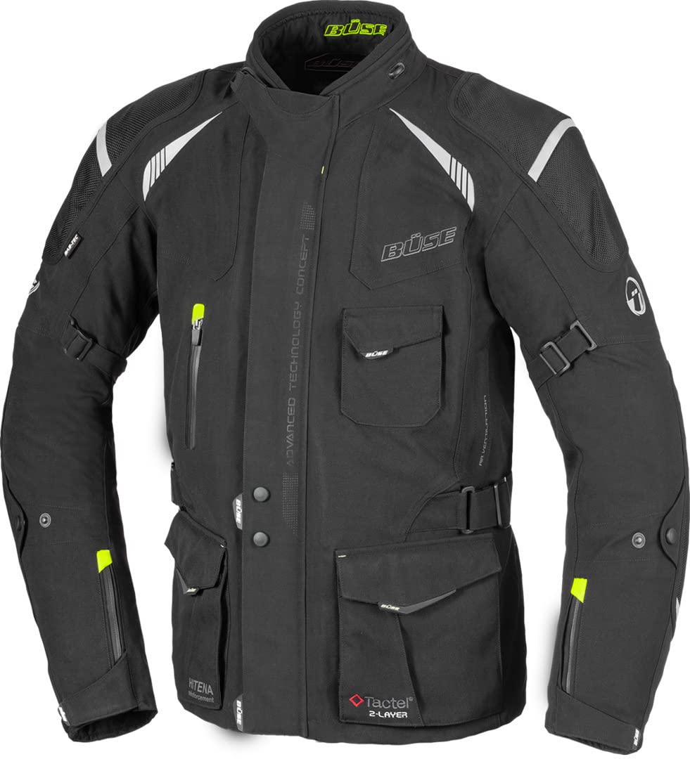 Büse Grado Motorrad Textiljacke, schwarz, 52