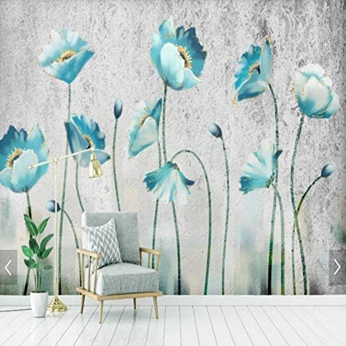 Handgemalte Blumen In Relief 3D Tapeten Wanddekoration Fototapete Sofas Wohnzimmer Wandbild Schlafzimmer-200cm×140cm