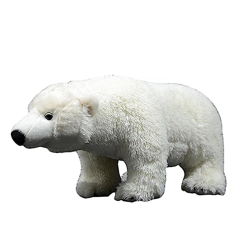 DANAIM Eisbär-Plüschtier, 40,6 cm, Weißer Eisbär, Stofftier, Weiche Bärenpuppe, Realistisches Wildtierspielzeug, Geburtstagsgeschenk for Kinder