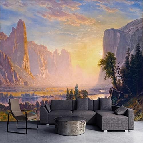 XLMING Landschaft Ölgemälde Tv Hotel 3D Tapete Home Dekoration Wohnzimmer Sofa Schlafzimmer Tv Hintergrund Wand-300cm×210cm